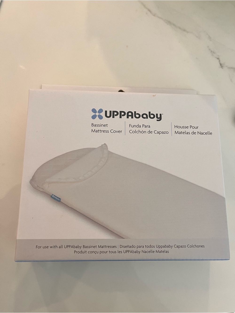 White Bassinet Mattress Cover